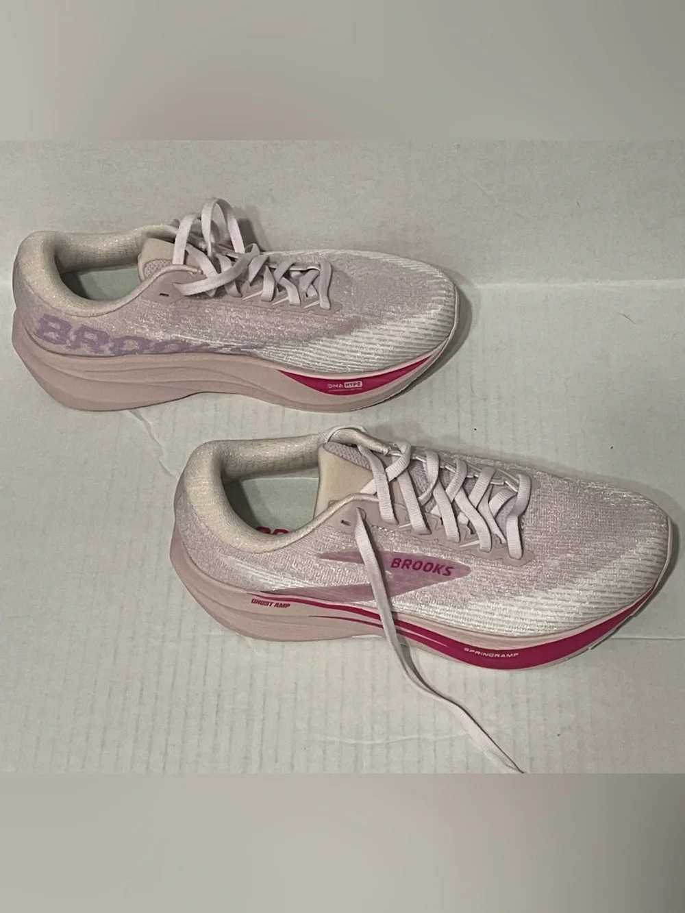 Brooks Ghost Amp - Women’s 7 - Pink/Pink/Fuchsia - 6.4 miles